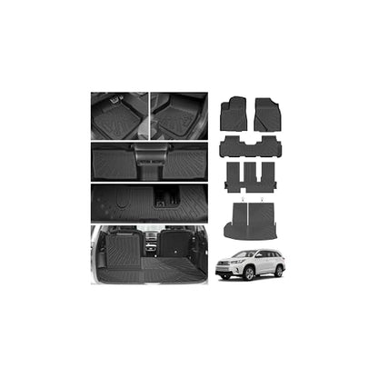Floor Mats for Toyota Highlander 7 Seats