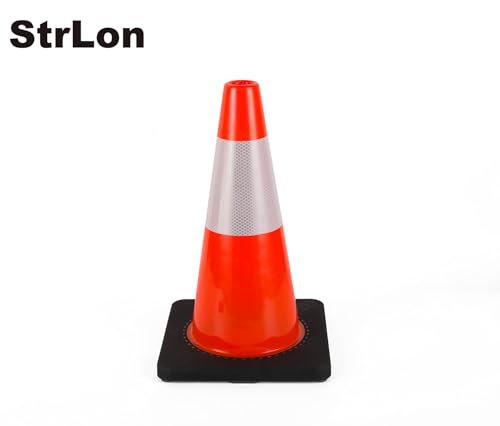 Traffic Cones 18 inch 6 Pack Heavy Duty Safety Cones Orange