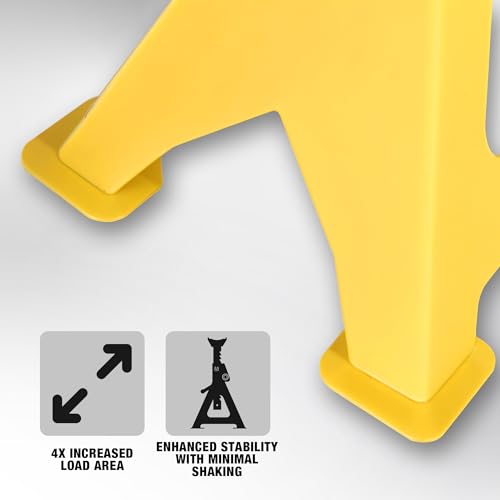 2 Ton Jack Stands with Double Locking and Large Foot Base for Lifting Car (2 Count)