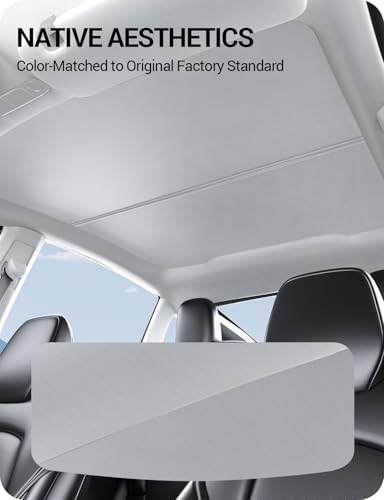 Sunshade Roof for 2026 2025 Tesla Model Y Juniper No Gap Gray