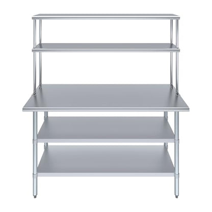 Stainless Steel Work Table with 2 Shelves
