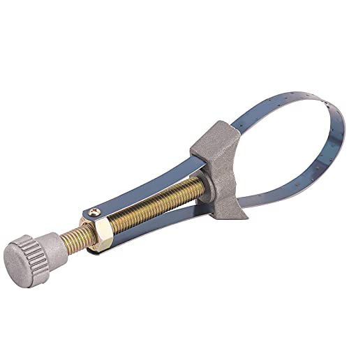 1PC Car Auto Motorcycle Oil Filter Tool Strap Wrench Diameter Adjustable 60mm To 120mm Universal Removal Tools Suction Tweezers Replacement Tips Strap Wrench