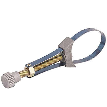 1PC Car Auto Motorcycle Oil Filter Tool Strap Wrench Diameter Adjustable 60mm To 120mm Universal Removal Tools Suction Tweezers Replacement Tips Strap Wrench