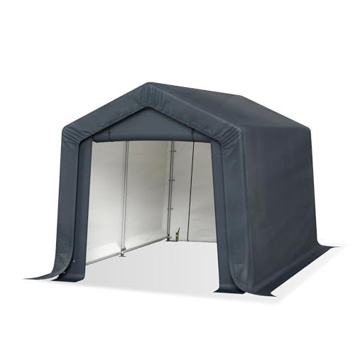 Storage Shed 8x12 ft Portable Garage Heavy Duty Carport