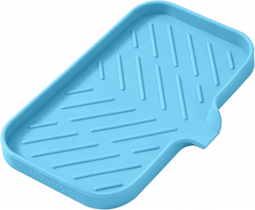 Silicone Soap Dish with Drain Spout