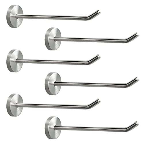 Coat Hooks Wall Mount Hooks for Hanging Hat Hurse Robe (6 Count)
