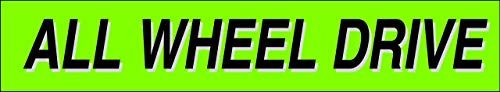 Ez line Vinyl Windshield Stickers 3 Dozen 15 Inch Chartreuse Slogan Dealership Pro Pack for Car Lots (36 Count)