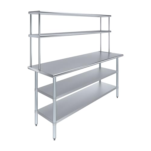 Stainless Steel Work Table with 2 Shelves