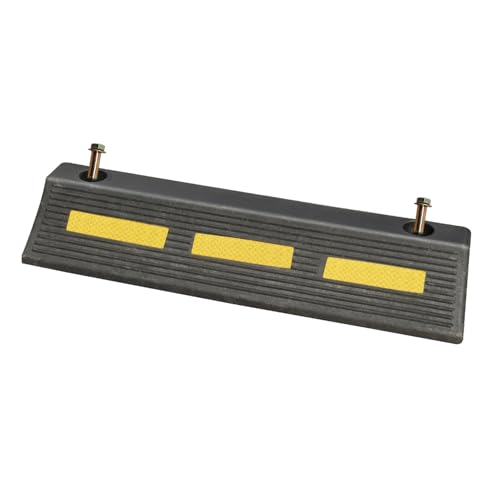 17 in Length Heavy Duty Rubber Wheel Stop 1 Pack