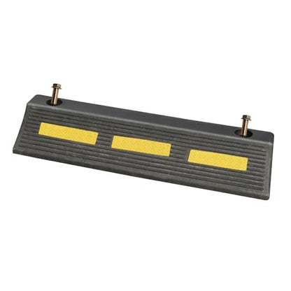 17 in Length Heavy Duty Rubber Wheel Stop 1 Pack