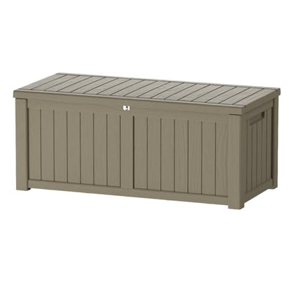150 Gallon Outdoor Storage Box Patio Deck Box Waterproof