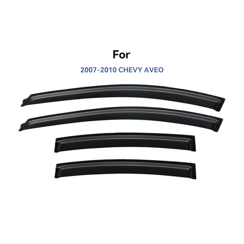 Window Visors Rain Guards for 2007 2008 2009 2010 Chevy Aveo Sedan