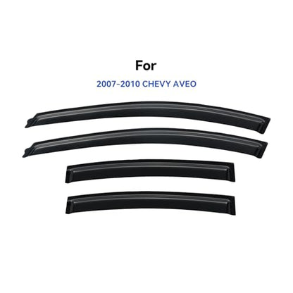 Window Visors Rain Guards for 2007 2008 2009 2010 Chevy Aveo Sedan