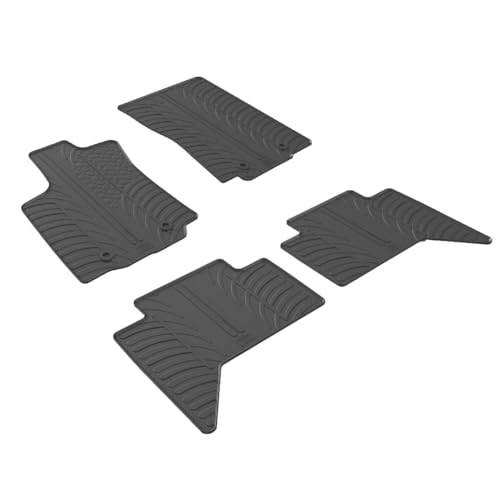Rubber Floor Mats for Toyota Tacoma Double Cab 2016