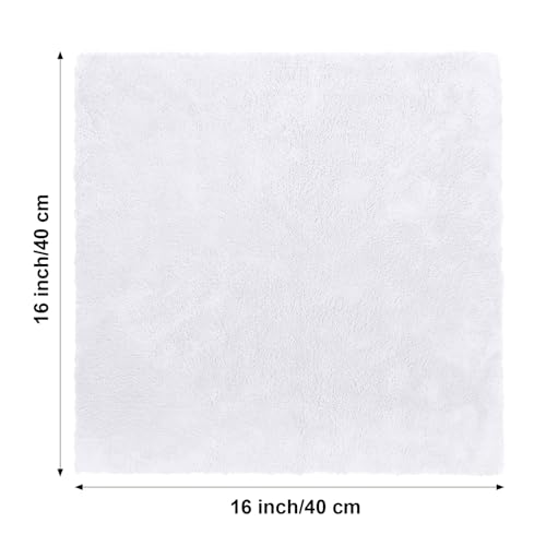 30 Pcs 16 x 16 Inch Edgeless Microfiber Plush Towels for Cars Detailing Drying Wash Polishing Absorbent Cleaning Cloths (30 Count)