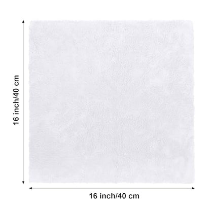 30 Pcs 16 x 16 Inch Edgeless Microfiber Plush Towels for Cars Detailing Drying Wash Polishing Absorbent Cleaning Cloths (30 Count)