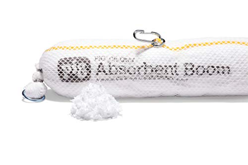 Oil Boom - Oil-Only Absorbent Boom - 4 Pack - 5" x 10' Boom - Absorbs up to 6 gallons per Boom - BOM405 (4 Booms)
