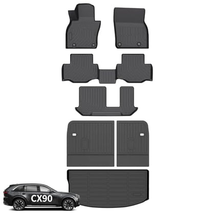 Floor Mats Backseat Cargo Liner for Mazda CX90 2024
