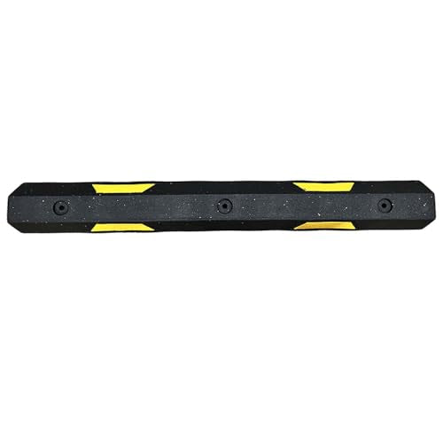 4' Rubber Car Parking Stop with Asphalt Hardware