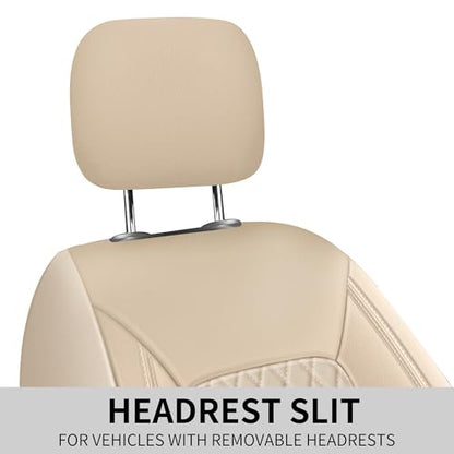 Faux Leather Front Car Seat Covers (2 Count)