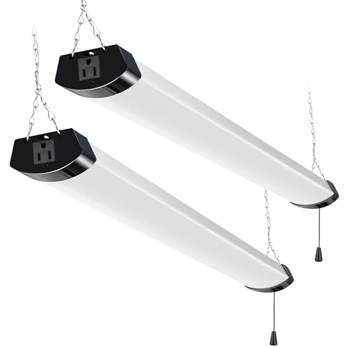 4FT 120W LED Shop Light Linkable (2 Count)