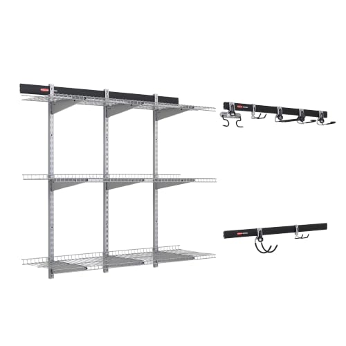 25 Piece Fasttrack Garage Storage System Kit for Garage Organization
