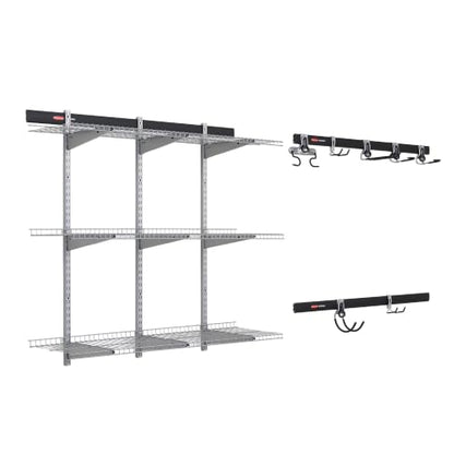 25 Piece Fasttrack Garage Storage System Kit for Garage Organization