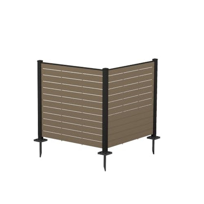 50" W x 48" H Outdoor Privacy Screen with Aluminum Posts