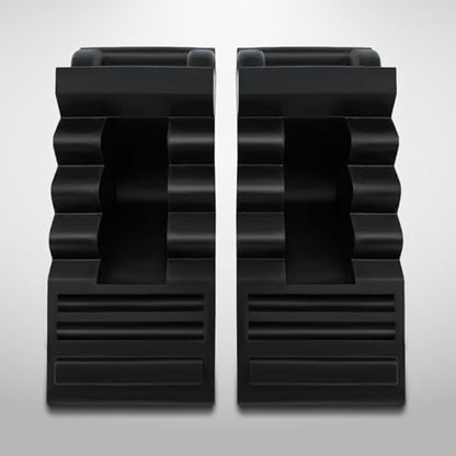 Solid Rubber Wheel Chocks Heavy Duty Trailer Chock (2 Count)