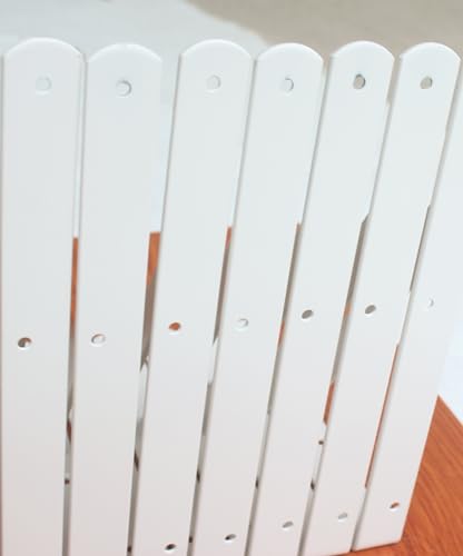16 Pack L10 x H 8" White Heavy Duty Shelf Brackets with Screws Metal Shelf Brackets Shelf Support Angle Brackets for Shelves L Brackets Heavy Duty Floating Shelf (16 Count)