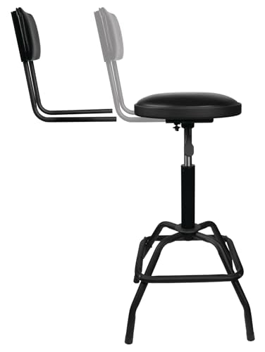 W85016 Pneumatic Shop Stool with Removable Backrest