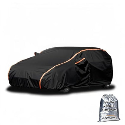 Super Lightweight Hatchback Car Cover Snow Car Tarps Waterproof All Weather Car Covers for All Condition Full Exterior Fit Hatchback Under 178"