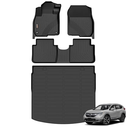 Floor Mats & Upper Cargo Liner Set for Honda CRV 2017
