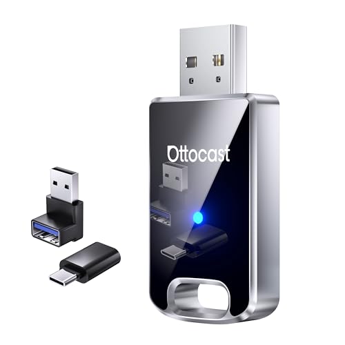 Mini Edge 2025 Wireless Carplay Adapter & Android Auto Wireless Adapter for Apple iPhone Samsung Android Phone 2