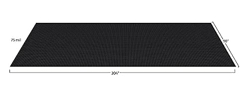 Large Coin Pattern Vinyl Garage Floor Protector Mat