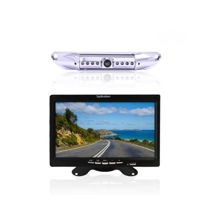 7” HD License Plate Backup Camera with a Monitor