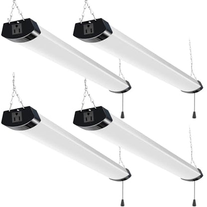 120W 4FT LED Shop Light Linkable (4 Count)