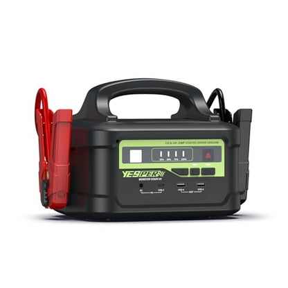 12V 24V 6000A Heavy Duty Car Jump Starter with 145W Quick Charger