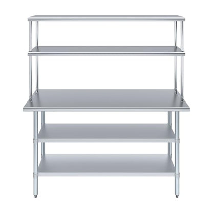 Stainless Steel Work Table with 2 Shelves