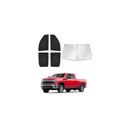 Windshield Sun Shade for Chevrolet Silverado 2500 3500 2020 (5 Count)