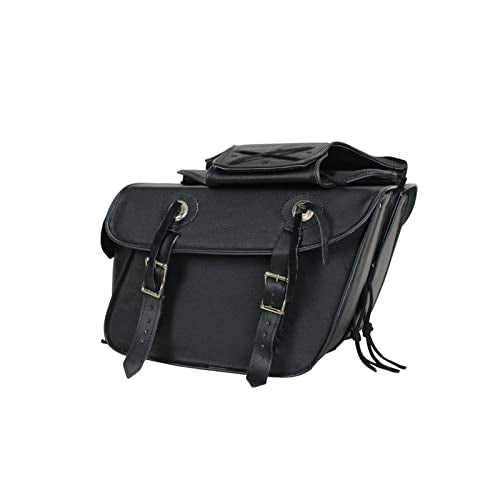 Motorcycle Saddle Bags Leather Motorcycle Luggage Bag with Gun Holsters For Softails Sportsters and Choppers Tool Bags