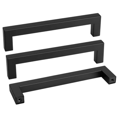 35 Pack 6-1/4 Inch Black Cabinet Handles Kitchen Drawer Pulls (35 Count)