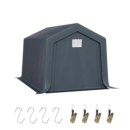 8x12 ft Storage Shelter Shed Portable Outdoor Carport Garage