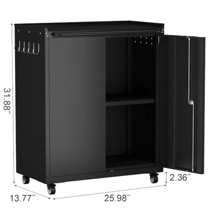 Garage Storage Cabinet with Wheels
