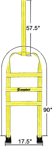 Tow Dolly Basket Straps with Flat Hook Fit 14" (4 Count)