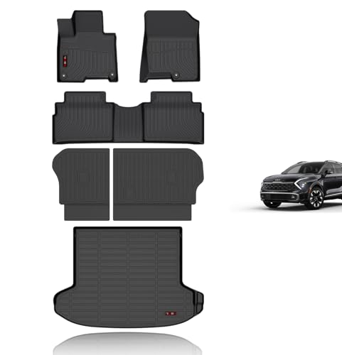 Floor Mats & Cargo Liner & Backrest Mats for 2025 2024 2023 Kia Sportage Plug