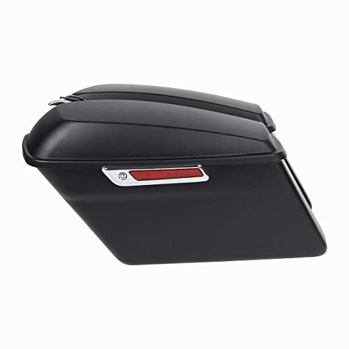 Matte Black Hard Saddlebags Fit for Harley Touring Road King Street Glide Electra Ultra 2014 (2 Count)