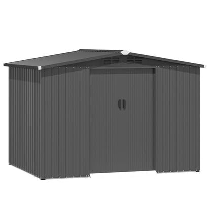 8x6 FT Galvanized Steel Outdoor Storage Shed