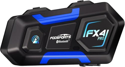 FX4 Pro Motorcycle Bluetooth Intercom Headset with AI Voice Control