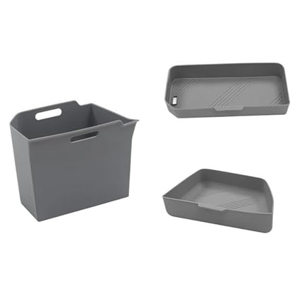 GGCLIMAX Car Organizer Rear Trunk Side Storage Box Compatible with Tesla Model X 2022